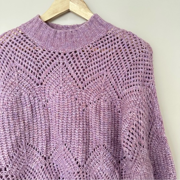 ASTR Lilac Serenity Mockneck Wool Sweater - Picture 10 of 11